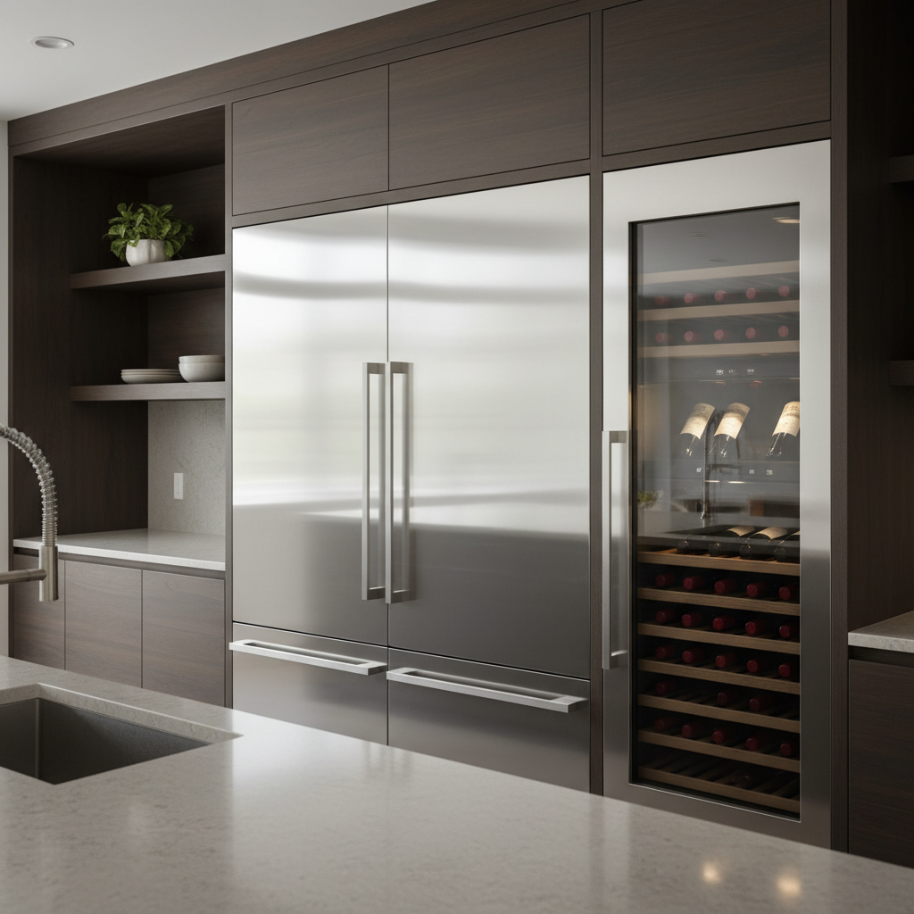 High-end kitchen appliances close-up